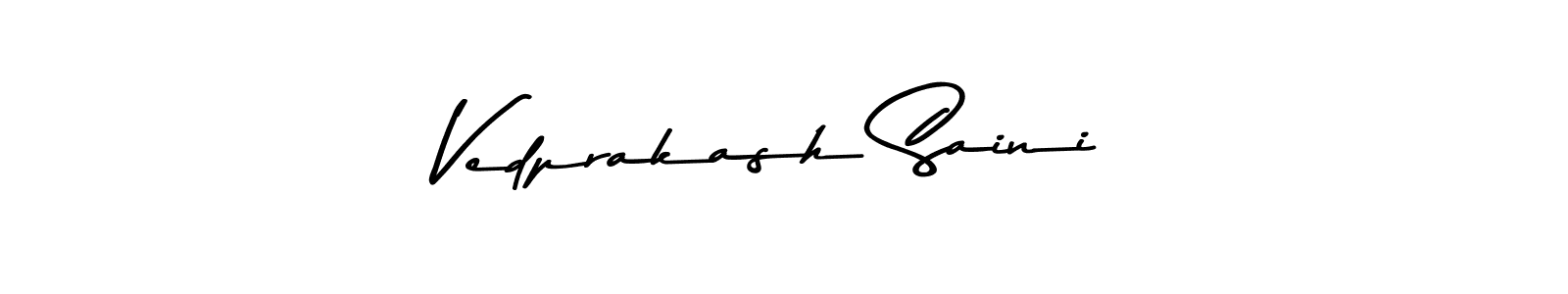 Use a signature maker to create a handwritten signature online. With this signature software, you can design (Asem Kandis PERSONAL USE) your own signature for name Vedprakash Saini. Vedprakash Saini signature style 9 images and pictures png