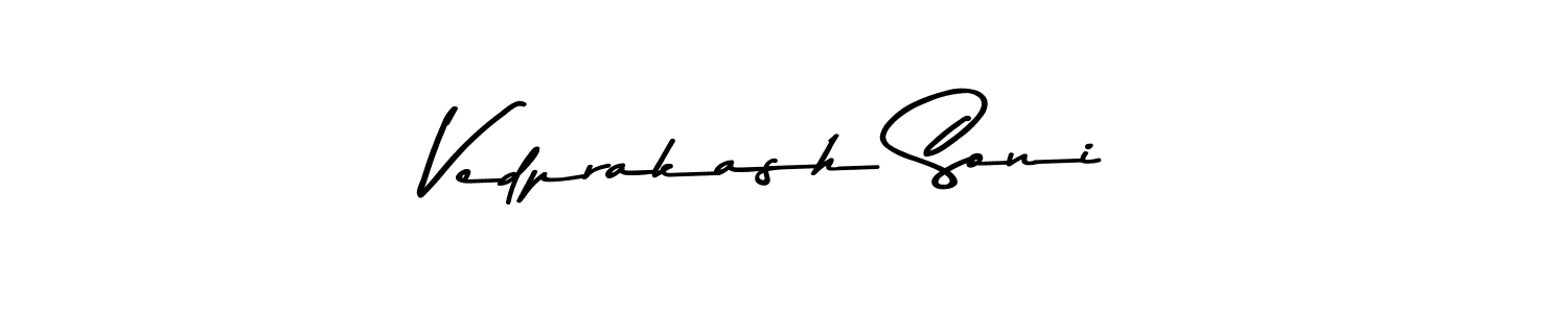 Similarly Asem Kandis PERSONAL USE is the best handwritten signature design. Signature creator online .You can use it as an online autograph creator for name Vedprakash Soni. Vedprakash Soni signature style 9 images and pictures png