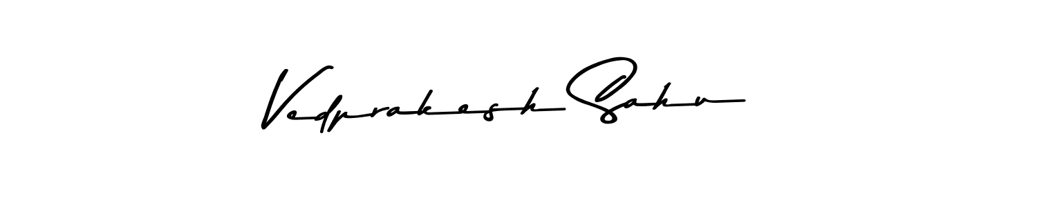 How to make Vedprakesh Sahu signature? Asem Kandis PERSONAL USE is a professional autograph style. Create handwritten signature for Vedprakesh Sahu name. Vedprakesh Sahu signature style 9 images and pictures png