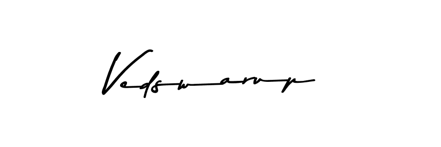 Design your own signature with our free online signature maker. With this signature software, you can create a handwritten (Asem Kandis PERSONAL USE) signature for name Vedswarup. Vedswarup signature style 9 images and pictures png