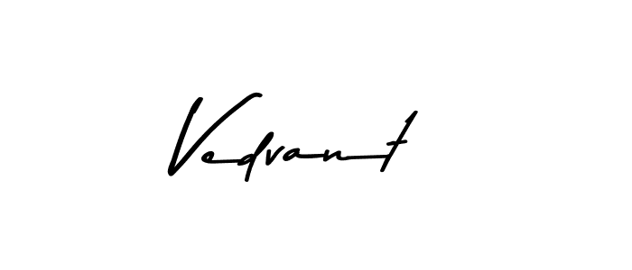 Also You can easily find your signature by using the search form. We will create Vedvant name handwritten signature images for you free of cost using Asem Kandis PERSONAL USE sign style. Vedvant signature style 9 images and pictures png