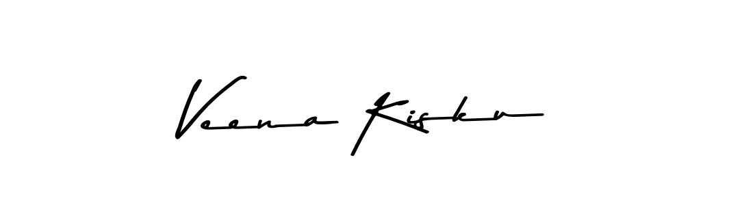 Make a beautiful signature design for name Veena Kisku. With this signature (Asem Kandis PERSONAL USE) style, you can create a handwritten signature for free. Veena Kisku signature style 9 images and pictures png