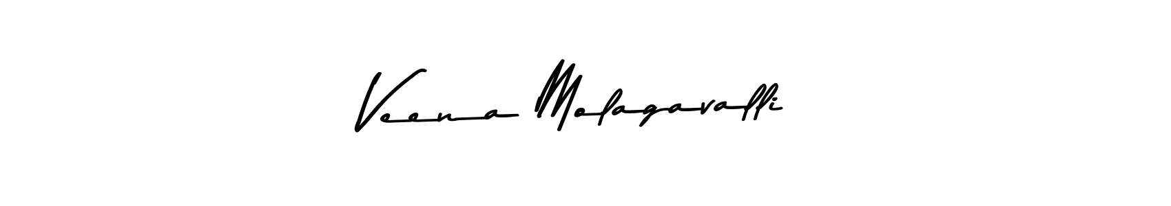 You should practise on your own different ways (Asem Kandis PERSONAL USE) to write your name (Veena Molagavalli) in signature. don't let someone else do it for you. Veena Molagavalli signature style 9 images and pictures png