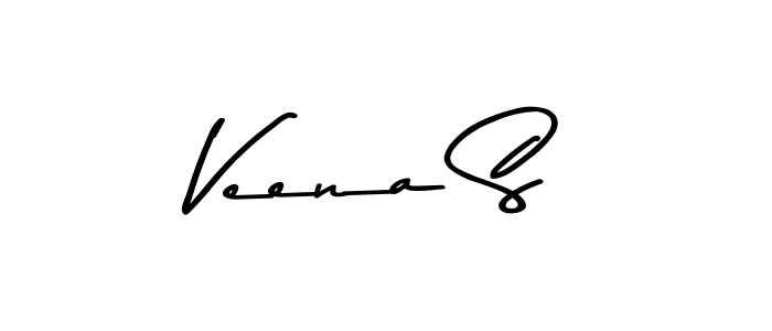 Make a beautiful signature design for name Veena S. Use this online signature maker to create a handwritten signature for free. Veena S signature style 9 images and pictures png