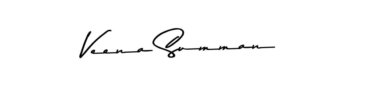 Make a beautiful signature design for name Veena Summan. Use this online signature maker to create a handwritten signature for free. Veena Summan signature style 9 images and pictures png