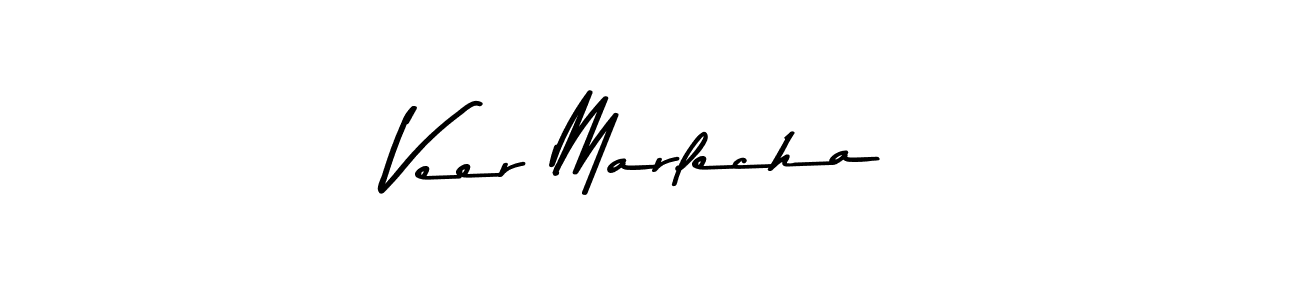 Use a signature maker to create a handwritten signature online. With this signature software, you can design (Asem Kandis PERSONAL USE) your own signature for name Veer Marlecha. Veer Marlecha signature style 9 images and pictures png
