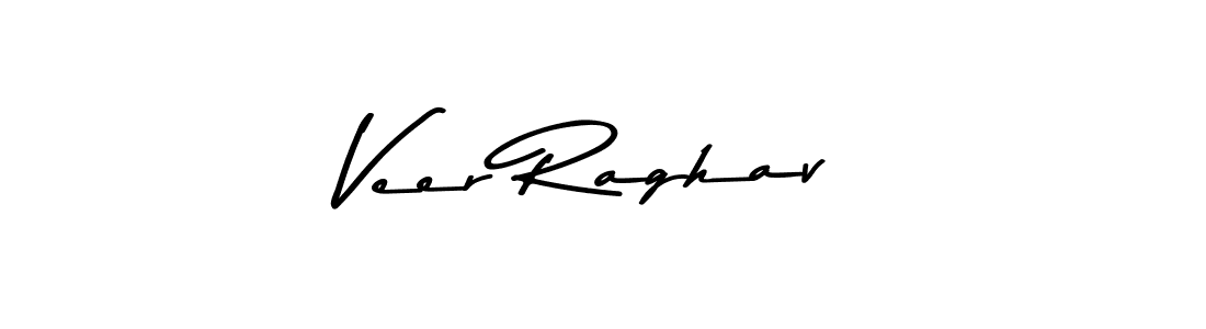 How to make Veer Raghav name signature. Use Asem Kandis PERSONAL USE style for creating short signs online. This is the latest handwritten sign. Veer Raghav signature style 9 images and pictures png