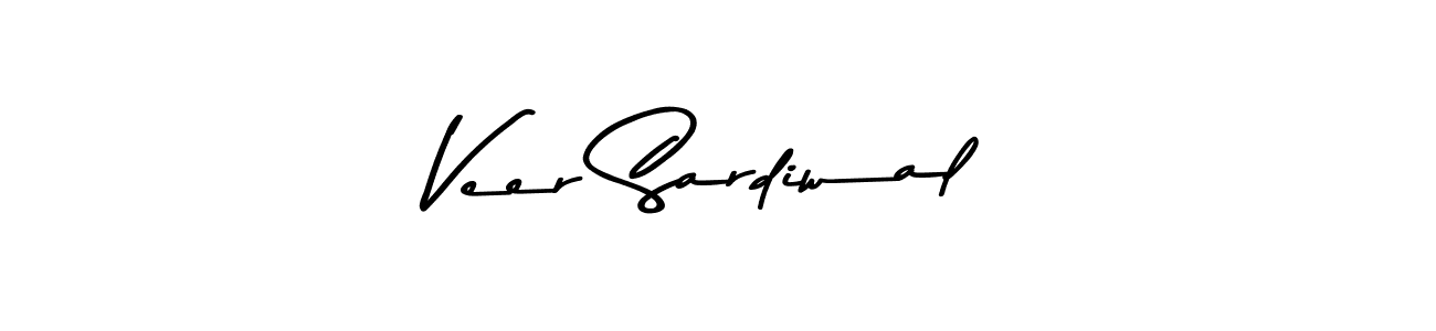 Make a beautiful signature design for name Veer Sardiwal. With this signature (Asem Kandis PERSONAL USE) style, you can create a handwritten signature for free. Veer Sardiwal signature style 9 images and pictures png