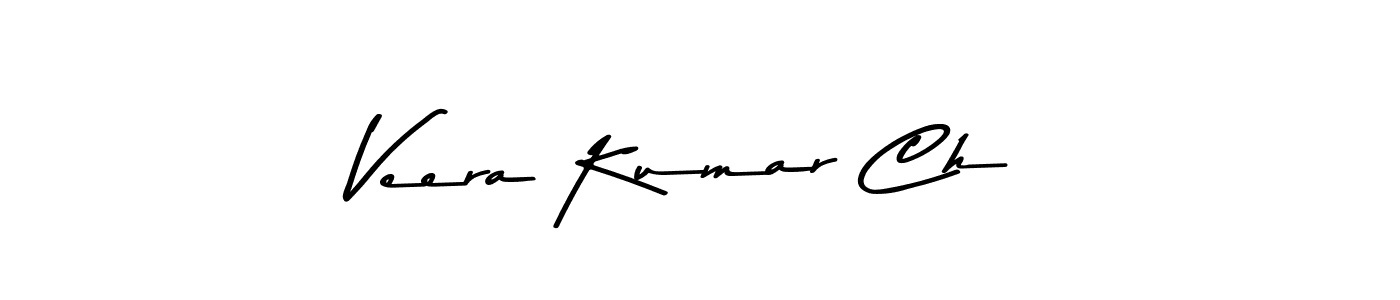 Veera Kumar Ch stylish signature style. Best Handwritten Sign (Asem Kandis PERSONAL USE) for my name. Handwritten Signature Collection Ideas for my name Veera Kumar Ch. Veera Kumar Ch signature style 9 images and pictures png