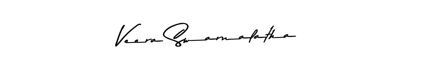 Create a beautiful signature design for name Veera Swarnalatha. With this signature (Asem Kandis PERSONAL USE) fonts, you can make a handwritten signature for free. Veera Swarnalatha signature style 9 images and pictures png