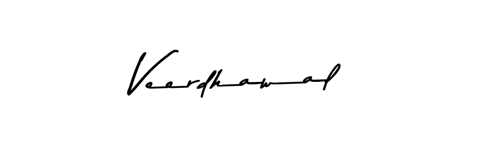 Make a beautiful signature design for name Veerdhawal. With this signature (Asem Kandis PERSONAL USE) style, you can create a handwritten signature for free. Veerdhawal signature style 9 images and pictures png