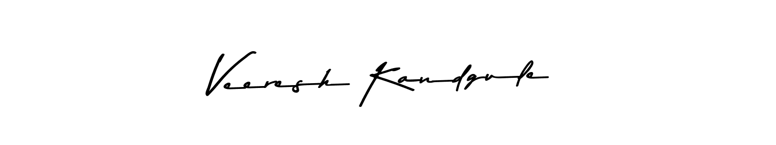 You should practise on your own different ways (Asem Kandis PERSONAL USE) to write your name (Veeresh Kandgule) in signature. don't let someone else do it for you. Veeresh Kandgule signature style 9 images and pictures png