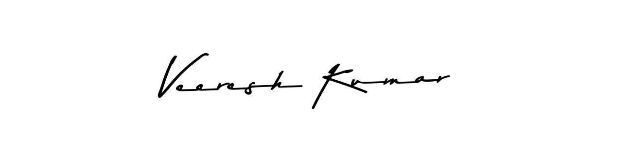 Make a beautiful signature design for name Veeresh Kumar. With this signature (Asem Kandis PERSONAL USE) style, you can create a handwritten signature for free. Veeresh Kumar signature style 9 images and pictures png