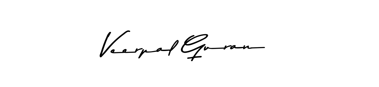 How to make Veerpal Guran signature? Asem Kandis PERSONAL USE is a professional autograph style. Create handwritten signature for Veerpal Guran name. Veerpal Guran signature style 9 images and pictures png