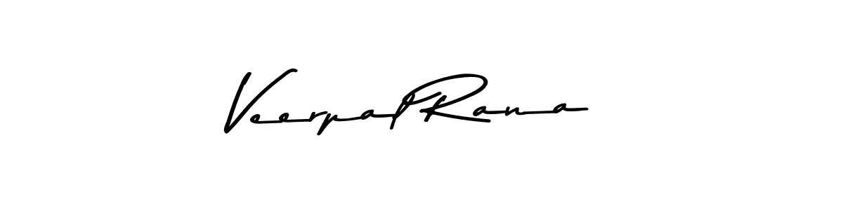 Design your own signature with our free online signature maker. With this signature software, you can create a handwritten (Asem Kandis PERSONAL USE) signature for name Veerpal Rana. Veerpal Rana signature style 9 images and pictures png