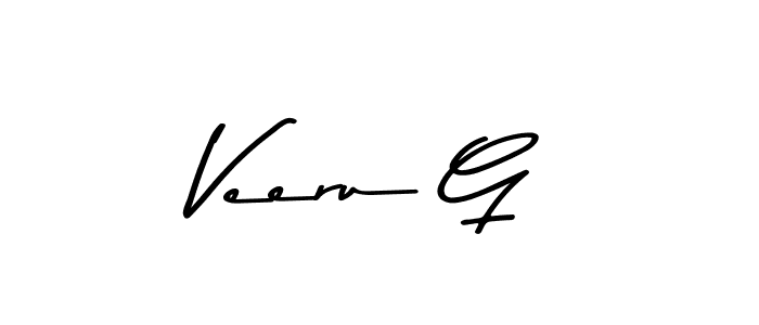 Design your own signature with our free online signature maker. With this signature software, you can create a handwritten (Asem Kandis PERSONAL USE) signature for name Veeru G. Veeru G signature style 9 images and pictures png