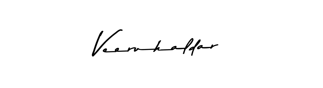 Design your own signature with our free online signature maker. With this signature software, you can create a handwritten (Asem Kandis PERSONAL USE) signature for name Veeruhaldar. Veeruhaldar signature style 9 images and pictures png