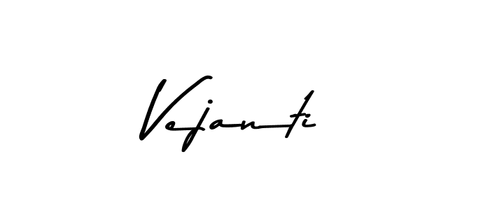 Create a beautiful signature design for name Vejanti. With this signature (Asem Kandis PERSONAL USE) fonts, you can make a handwritten signature for free. Vejanti signature style 9 images and pictures png