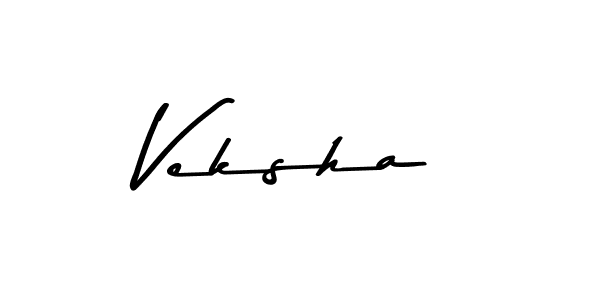 Make a beautiful signature design for name Veksha. With this signature (Asem Kandis PERSONAL USE) style, you can create a handwritten signature for free. Veksha signature style 9 images and pictures png