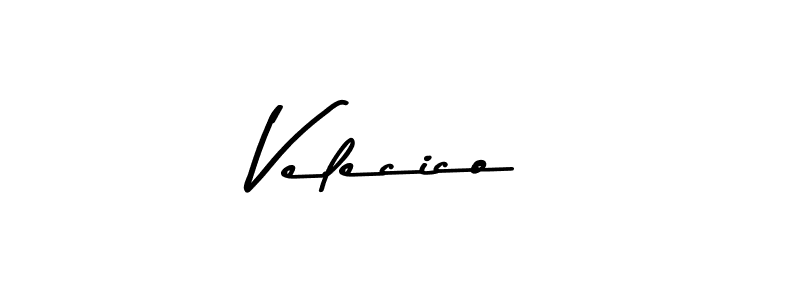 Asem Kandis PERSONAL USE is a professional signature style that is perfect for those who want to add a touch of class to their signature. It is also a great choice for those who want to make their signature more unique. Get Velecico name to fancy signature for free. Velecico signature style 9 images and pictures png