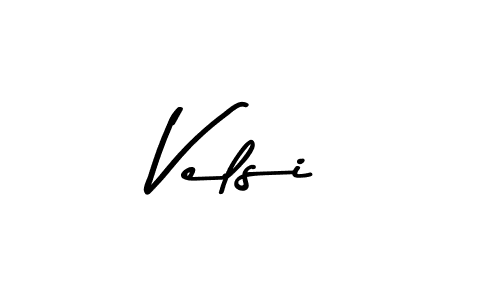 Asem Kandis PERSONAL USE is a professional signature style that is perfect for those who want to add a touch of class to their signature. It is also a great choice for those who want to make their signature more unique. Get Velsi name to fancy signature for free. Velsi signature style 9 images and pictures png