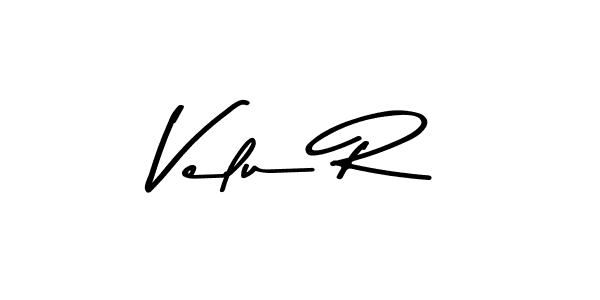 if you are searching for the best signature style for your name Velu R. so please give up your signature search. here we have designed multiple signature styles  using Asem Kandis PERSONAL USE. Velu R signature style 9 images and pictures png