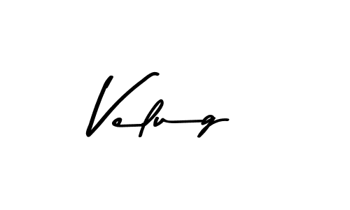 How to make Velug signature? Asem Kandis PERSONAL USE is a professional autograph style. Create handwritten signature for Velug name. Velug signature style 9 images and pictures png