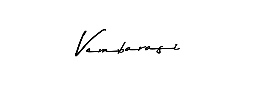 Create a beautiful signature design for name Vembarasi. With this signature (Asem Kandis PERSONAL USE) fonts, you can make a handwritten signature for free. Vembarasi signature style 9 images and pictures png