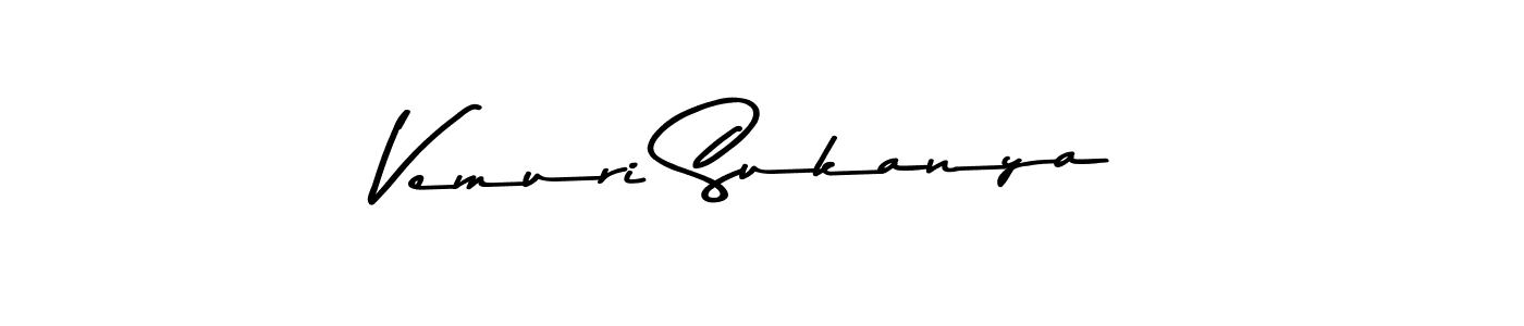 Also we have Vemuri Sukanya name is the best signature style. Create professional handwritten signature collection using Asem Kandis PERSONAL USE autograph style. Vemuri Sukanya signature style 9 images and pictures png