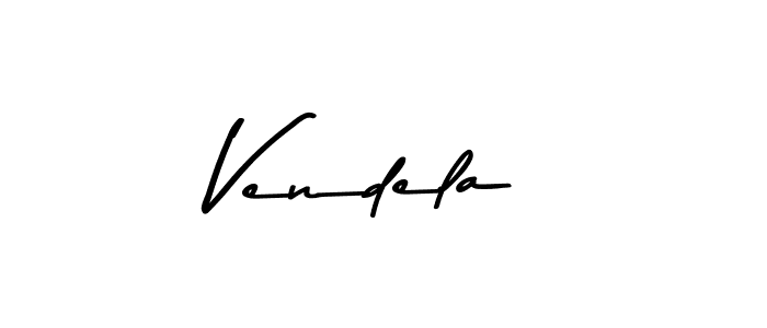 Create a beautiful signature design for name Vendela. With this signature (Asem Kandis PERSONAL USE) fonts, you can make a handwritten signature for free. Vendela signature style 9 images and pictures png