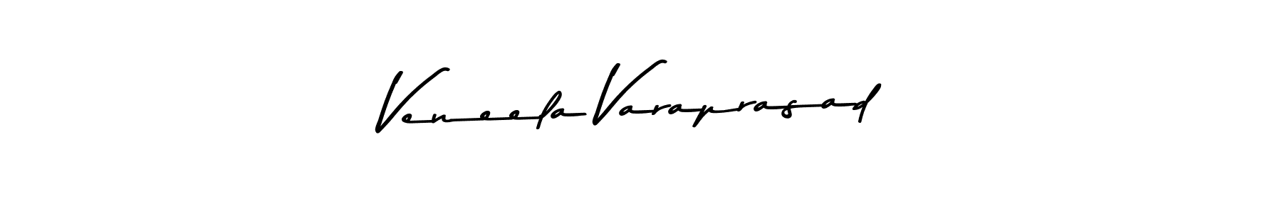 Make a beautiful signature design for name Veneela Varaprasad. With this signature (Asem Kandis PERSONAL USE) style, you can create a handwritten signature for free. Veneela Varaprasad signature style 9 images and pictures png