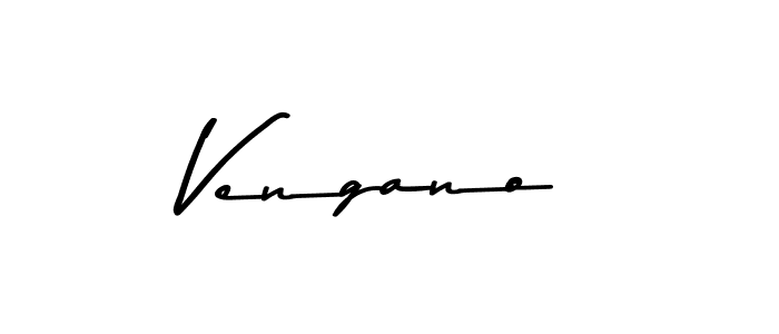 How to make Vengano name signature. Use Asem Kandis PERSONAL USE style for creating short signs online. This is the latest handwritten sign. Vengano signature style 9 images and pictures png