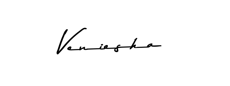 You should practise on your own different ways (Asem Kandis PERSONAL USE) to write your name (Veniesha) in signature. don't let someone else do it for you. Veniesha signature style 9 images and pictures png