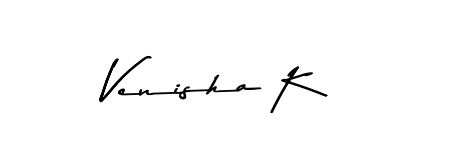 The best way (Asem Kandis PERSONAL USE) to make a short signature is to pick only two or three words in your name. The name Venisha K include a total of six letters. For converting this name. Venisha K signature style 9 images and pictures png