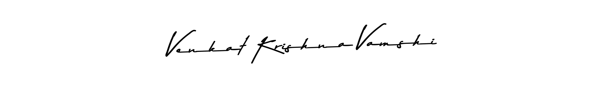 How to make Venkat Krishna Vamshi name signature. Use Asem Kandis PERSONAL USE style for creating short signs online. This is the latest handwritten sign. Venkat Krishna Vamshi signature style 9 images and pictures png