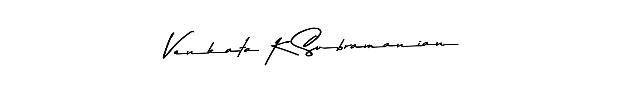 The best way (Asem Kandis PERSONAL USE) to make a short signature is to pick only two or three words in your name. The name Venkata K Subramanian include a total of six letters. For converting this name. Venkata K Subramanian signature style 9 images and pictures png