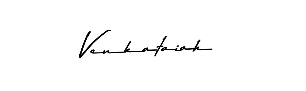 How to make Venkataiah name signature. Use Asem Kandis PERSONAL USE style for creating short signs online. This is the latest handwritten sign. Venkataiah signature style 9 images and pictures png