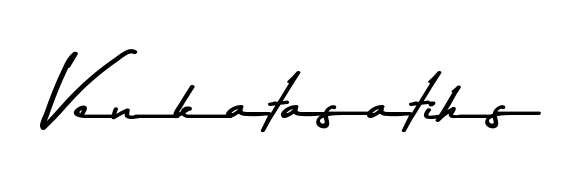 Asem Kandis PERSONAL USE is a professional signature style that is perfect for those who want to add a touch of class to their signature. Get Venkatasatihs name fancy signature for free. Venkatasatihs signature style 9 images and pictures png