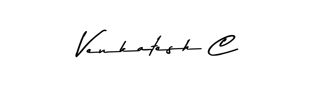 Make a beautiful signature design for name Venkatesh C. With this signature (Asem Kandis PERSONAL USE) style, you can create a handwritten signature for free. Venkatesh C signature style 9 images and pictures png