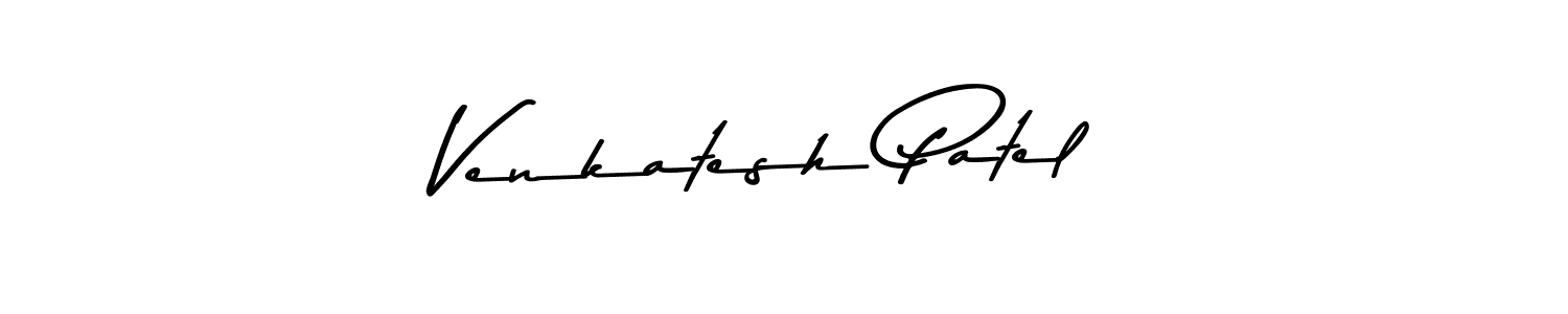 Make a beautiful signature design for name Venkatesh Patel. With this signature (Asem Kandis PERSONAL USE) style, you can create a handwritten signature for free. Venkatesh Patel signature style 9 images and pictures png