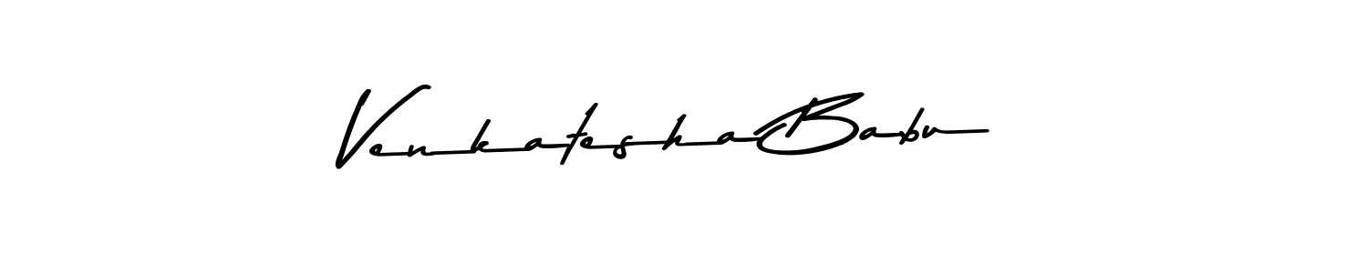 How to make Venkatesha Babu name signature. Use Asem Kandis PERSONAL USE style for creating short signs online. This is the latest handwritten sign. Venkatesha Babu signature style 9 images and pictures png