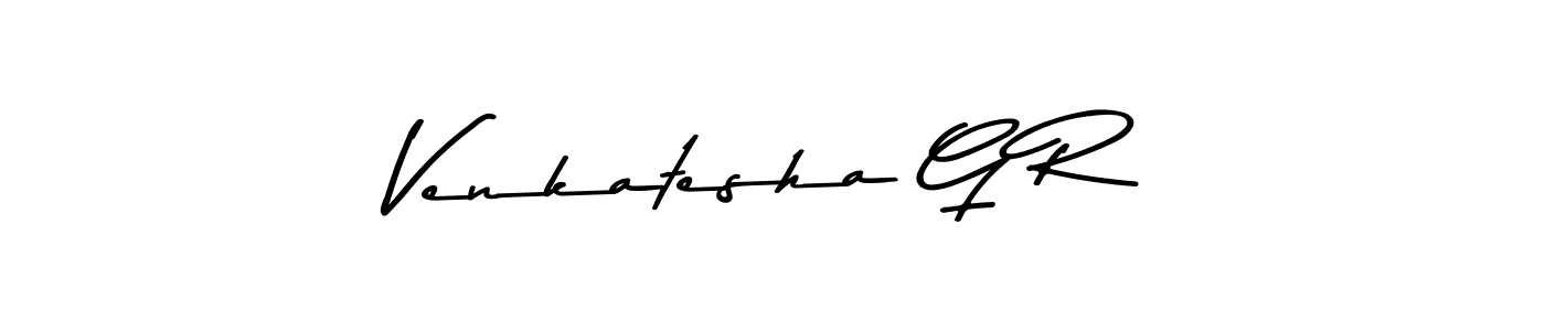 Make a beautiful signature design for name Venkatesha G R. With this signature (Asem Kandis PERSONAL USE) style, you can create a handwritten signature for free. Venkatesha G R signature style 9 images and pictures png
