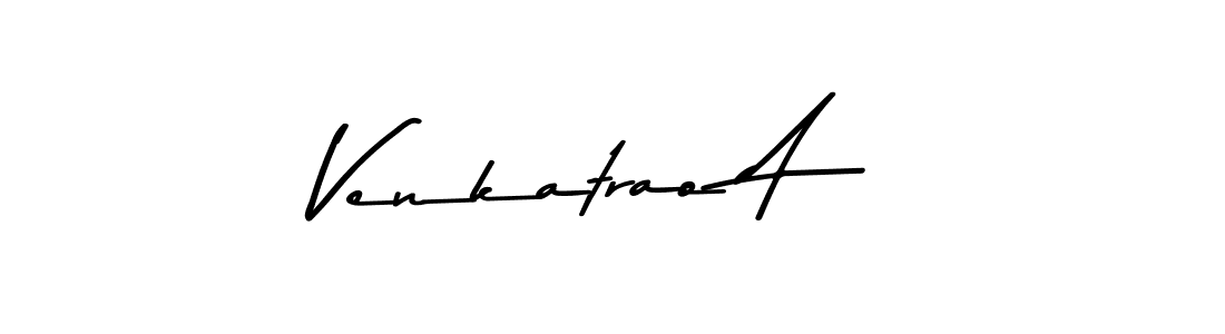 Create a beautiful signature design for name Venkatrao A. With this signature (Asem Kandis PERSONAL USE) fonts, you can make a handwritten signature for free. Venkatrao A signature style 9 images and pictures png