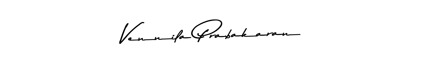 Design your own signature with our free online signature maker. With this signature software, you can create a handwritten (Asem Kandis PERSONAL USE) signature for name Vennila Prabakaran. Vennila Prabakaran signature style 9 images and pictures png