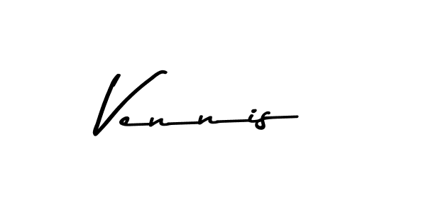This is the best signature style for the Vennis name. Also you like these signature font (Asem Kandis PERSONAL USE). Mix name signature. Vennis signature style 9 images and pictures png