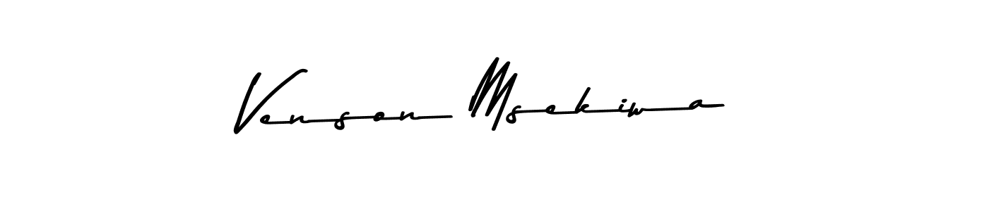 Also You can easily find your signature by using the search form. We will create Venson Msekiwa name handwritten signature images for you free of cost using Asem Kandis PERSONAL USE sign style. Venson Msekiwa signature style 9 images and pictures png