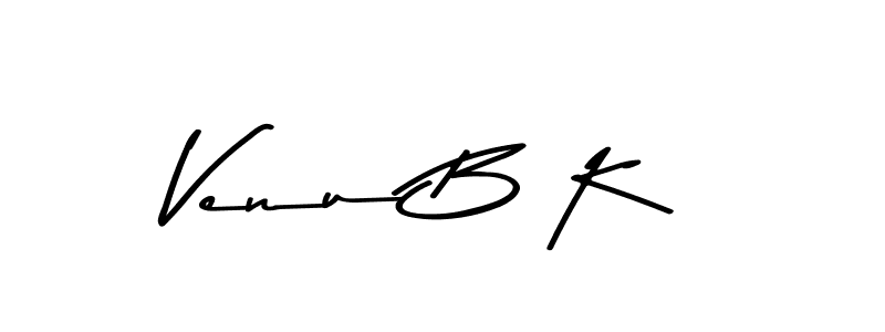 Design your own signature with our free online signature maker. With this signature software, you can create a handwritten (Asem Kandis PERSONAL USE) signature for name Venu B K. Venu B K signature style 9 images and pictures png