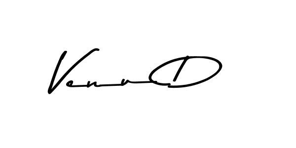 Design your own signature with our free online signature maker. With this signature software, you can create a handwritten (Asem Kandis PERSONAL USE) signature for name Venu D. Venu D signature style 9 images and pictures png