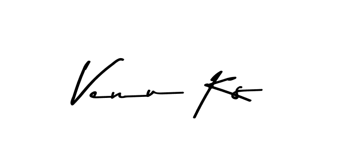 Use a signature maker to create a handwritten signature online. With this signature software, you can design (Asem Kandis PERSONAL USE) your own signature for name Venu Ks. Venu Ks signature style 9 images and pictures png