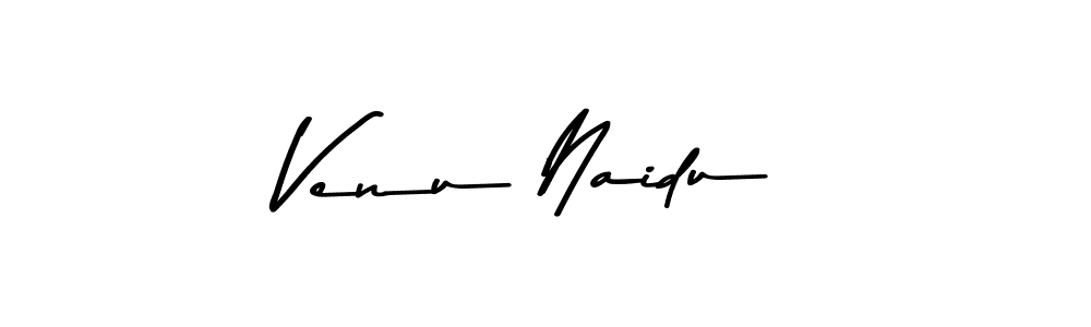 How to make Venu Naidu name signature. Use Asem Kandis PERSONAL USE style for creating short signs online. This is the latest handwritten sign. Venu Naidu signature style 9 images and pictures png